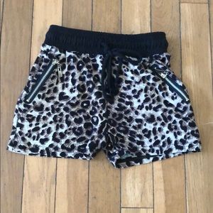 Girls Leopard Print Shorts